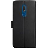 Voor Nokia C3 lederen vingerafdrukbestendige horizontale flip-telefooncase