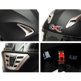 GXT Motorfiets Wit Full Coverage Beschermende Helm Double Lens Motor Helm  Grootte: L