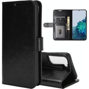 Voor Samsung Galaxy S30 R64 Texture Single Horizontal Flip Beschermhoes met Holder & Card Slots & Wallet en Photo Frame(Zwart)