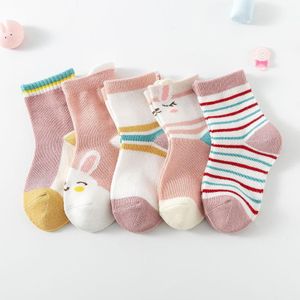 10 paar lente en zomer kinderen sokken gekamd katoenen tube sokken L (ear konijn)