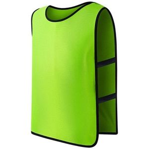 Voetbal Basketbal Training Vest Kinderen Team Uniform Vest Outdoor sportkleding  Grootte: Volwassen modellen (met veters groen)