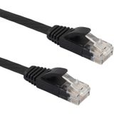 15m CAT6 ultra-dunne platte Ethernet LAN netwerkkabel  Patch leiden RJ45 (zwart)