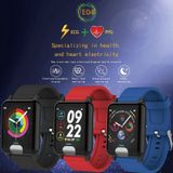 E04 1 3 inches IPS kleurenscherm Smart Watch IP67 waterdicht  metalen horlogebandje  ondersteuning oproep herinnering/hartslag monitoring/bloeddruk monitoring/remote Care/meerdere sport modi (zwart)