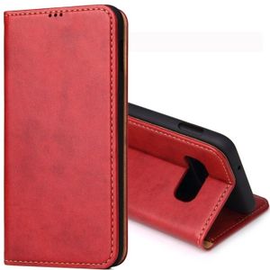 Dermis textuur PU horizontale Flip lederen case voor Galaxy S10 E  met houder & kaartsleuven & portemonnee (rood)
