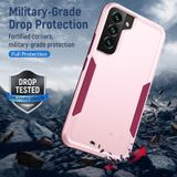 Voor Samsung Galaxy S22 5G Pioneer Armor Heavy Duty PC + TPU Phone Case (Pink)