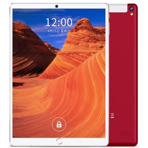 BDF P10 3G Telefoontje Tablet PC 10.1 inch  4GB+64GB  Android 10 MT8321 Quad Core  Ondersteuning Dual SIM  EU Plug(Rood)