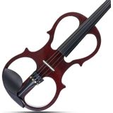 YS030 4/4 houten handleiding elektronische viool voor beginners  met zak (wijn rood)