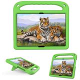 For Huawei MediaPad T5 Handle Portable EVA Shockproof Anti Falling Protective Case with Triangle Holder(Green)