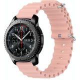 Voor Samsung Gear S3 Frontier 22mm Ocean Style siliconen effen kleur horlogeband