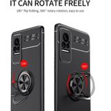 For Xiaomi Civi Metal Ring Holder 360 Degree Rotating TPU Phone Case(Black+Red)