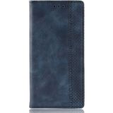 Magnetische Buckle retro textuur horizontale Flip lederen case voor Huawei mate 20 Pro  met houder & kaartsleuven & portemonnee (blauw)