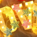 3m gebarsten ster USB Plug romantische LED String vakantie licht  20 LEDs Teenage stijl warme Fairy decoratieve Lamp voor Kerstmis  bruiloft  slaapkamer (Warm wit)