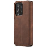 For Samsung Galaxy A53 5G DG.MING Retro Oil Side Horizontal Flip Leather Case with Holder & Card Slots & Wallet(Coffee)