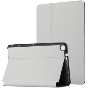 Voor Huawei MediaPad M5 Lite 10.1 Dual-vouwen Horizontale Flip Tablet Lederen Case met Houder & Sleep / Wake-Up-functie