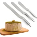 2 stks RVS crme spatel RVS Bell mes cake spatel bakken schraper bakken tools (6-inch gebogen mes)