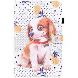 Voor Huawei MediaPad T5 10.1 Inch Animal Pattern Horizontal Flip Lederen Case met Houder & Card Slots & Fotolijst (Little Flower Dog)