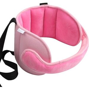Kind autostoel hoofd ondersteuning comfortabele veilige slaap oplossing kussens nek reizen wandelwagen zachte Caushion (roze)