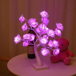 SJ-SD042 Rose Tree LED Christmas Party Decoration Light  stijl: afneembare basis