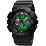 SKMEI 1688 LED Dual Time Digital Display + Pointer Luminous Sports Electronic Watch (Black)