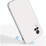 Voor vivo S9 Solid Color Imitatie Vloeistof Siliconen Rechte rand Dropproof Volledige dekking Beschermhoes