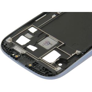 Full housing LCD Frame Bezel plaat vervangen + backcover voor Galaxy S III / i747(Blue)