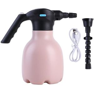 1.5L Tuin Elektrische gieter Handheld Huishoudelijke bloem Watering-apparaat  specificatie: roze + universeel mondstuk