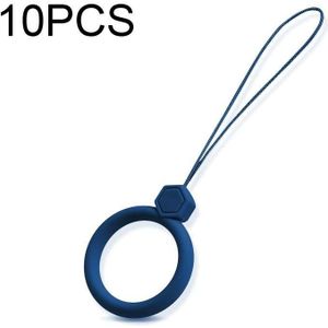 10 STKS siliconen ring mobiele telefoon lanyard waterfles anti-val hanger