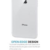 Voor iPhone 8 & 7 0.3 mm 9H oppervlakte hardheid 2.5D gebogen rand explosieveilige Premium getemperd glas terug Screen Protector