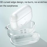 2 stks Oortelefoon Beschermkap TPU Airbag Transparante Beschermende Shell voor Airpods Pro (Transparent)