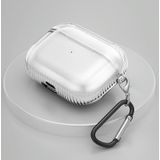 2 stks Oortelefoon Beschermkap TPU Airbag Transparante Beschermende Shell voor Airpods Pro (Transparent)