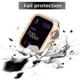 Two-Color Electroplating PC Watch Case voor Apple Watch Series 6 & SE & 5 & 4 40 MM (White Rose Gold)