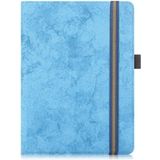 Voor 9-11 inch marmeren doek textuur horizontale flip universele tablet pc lederen kast met penslot & houder (Sky Blue)