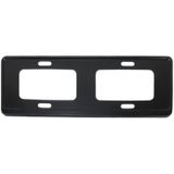 2 PC's auto License Plate Frames roestvrij staal nummerplaat Frame(Black)