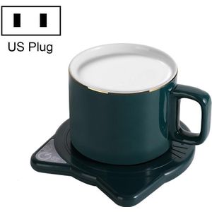 Automatische verwarming Warme onderzetter Hete melk Koffiekopje Getimede thermosbeker Mat  US-stekker