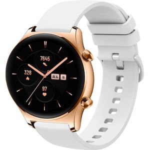 Voor Honor Watch GS 3 22 mm effen kleur zachte siliconen horlogeband