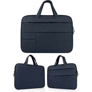 Universele 14 inch Laptoptas met Oxford stof  handvat en meerdere zijvakjes voor MacBook  Samsung  Lenovo  Sony  Dell  Chuwi  Asus  HP (marine blauw)