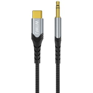 WIWU YP03 3.5mm naar Type-C / USB-C AUX Stereo Audio Kabel  Lengte: 1.5m