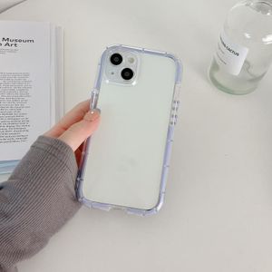 Voor iPhone 12 lichtgevende TPU-telefoonhoes (transparant blauw)