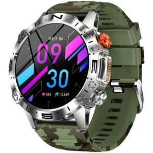 K59 IP67 BT5.0 1 43 inch smartwatch ondersteunt spraakoproep / slaapdetectie (camo groen)