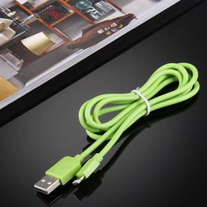 USB Sync Data / laad Kabel voor iPhone 6 / 6S & 6 Plus / 6S Plus, iPhone 5 & 5C & 5S, iPad Air, Lengte: 1 meter, Compatibel met elke iOS (groen)