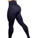 Yoga broek met zakken vrouwen Sport Leggings Jogging Workout Workout Hardlopen Leggings Stretch Hoge Elastische Gym Panty's Vrouwen Legging L (Zwart)