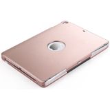 F611 afneembare kleurrijke backlight aluminium backplane draadloze Bluetooth toetsenbord beschermhoes voor iPad lucht 2/9 7 (2018)/9 7 inch (2017)/Air/Pro 9 7 inch (Rose goud)