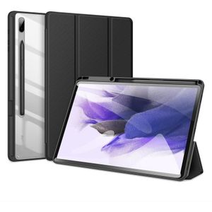 Voor Samsung Galaxy Tab S8 Plus / S7 Plus / S7 Fe DUX DUCIS TOBY SERIE HORIZONTELIJKE FLIP Tablet Case (Black)