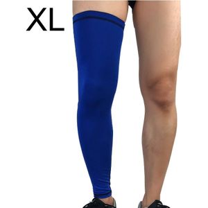 Outdoor basketbal badminton sport knie pad paardrijden Running Gear lange ademende bescherming benen panty  grootte: XL