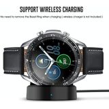 Voor Samsung Galaxy Watch 3 45mm Smart Watch Steel Bezel Ring  een versie (Zwarte Ring Witte Letter)