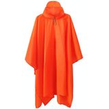 3 in 1 regenjas rugzak bergbeklimmen buiten wandelen regen cape (oranje rood)