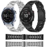 Voor Garmin Fenix 7 Solar 22 mm titaniumlegering horlogeband met snelsluiting