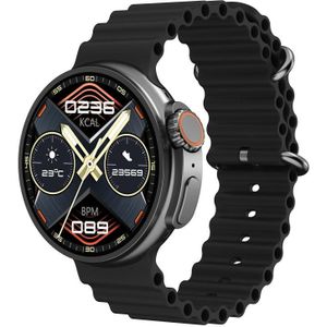 K9 Ultra Pro 1 39 inch siliconen band IP67 waterdicht Smart Watch-ondersteuning Bluetooth-oproep / NFC