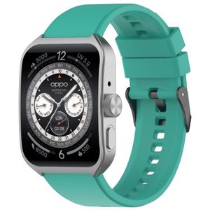 Voor OPPO Watch 4 Pro 22 mm effen kleur siliconen horlogeband