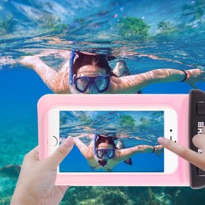 Transparante HAWEEL universeel Waterdicht tas met Lanyard voor iPhone 6 & 6 Plus / 6S & 6S Plus  Samsung Galaxy S6 / S5 / Note 5(roze)